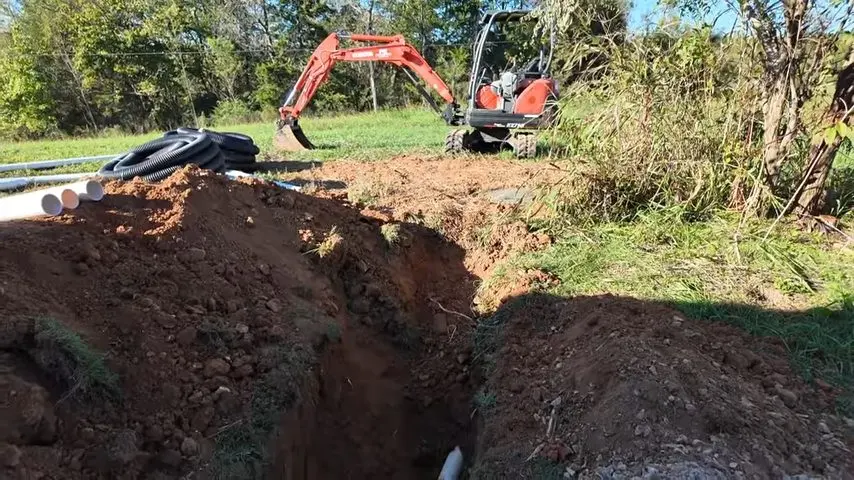 Corroded cast iron pipe and drain replacement work during a plumbing service visit in Janes Village